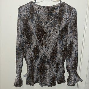 Light material brown with blk for a night out